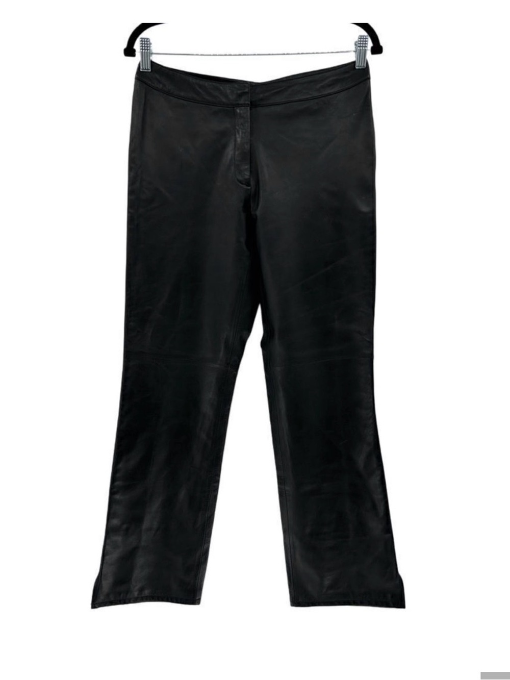 Elements by Vakko Black Leather Pants Size 8
